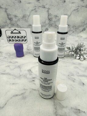 Bondi Boost Haircare Set,Heat Protect Spray Rosemary & Vitamin B5,Travel-3pc-NEW